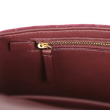 Chanel Mini "Souplissimo" Flap Bag Burgundy Suede Gold Hardware - Thumbnail View 11