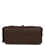 Chanel Mini 25 Hobo Bag Dark Brown Caviar Gold Hardware - Thumbnail View 7
