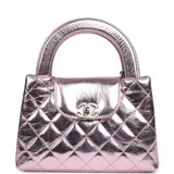Chanel Small Kelly Shopper Pink Metallic Calfskin Silver Hardware - Thumbnail View 1