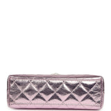 Chanel Small Kelly Shopper Pink Metallic Calfskin Silver Hardware - Thumbnail View 6