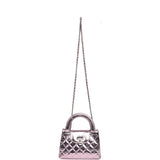 Chanel Small Kelly Shopper Pink Metallic Calfskin Silver Hardware - Thumbnail View 7