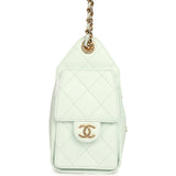 Chanel Mini 25 Hobo Bag Light Blue Caviar Gold Hardware - Thumbnail View 3