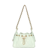 Chanel Mini 25 Hobo Bag Light Blue Caviar Gold Hardware - Thumbnail View 6