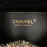 Chanel Small 25 Hobo Bag Black, White, Gold Tweed Bouclé Gold Hardware - Thumbnail View 9