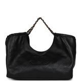 Chanel Maxi CC Cabas Hobo Bag Black Calfskin Gold Hardware - Thumbnail View 1