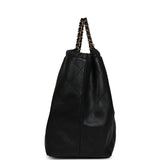 Chanel Maxi CC Cabas Hobo Bag Black Calfskin Gold Hardware - Thumbnail View 4