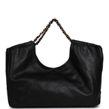 Chanel Maxi CC Cabas Hobo Bag Black Calfskin Gold Hardware - Thumbnail View 6