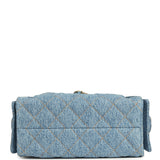 Chanel Mini 25 Hobo Bag Blue Washed Denim Gold Hardware - Thumbnail View 7