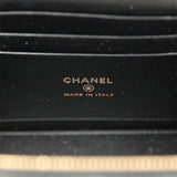 Chanel Small Top Handle Vanity Case with Chain Black Lambskin Antique Gold Hardware - Thumbnail View 11