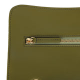 Chanel Maxi "Souplissimo" Small Flap Bag Khaki Suede Gold Hardware - Thumbnail View 8