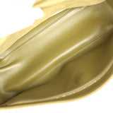 Chanel Maxi "Souplissimo" Small Flap Bag Khaki Suede Gold Hardware - Thumbnail View 9