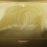 Chanel Maxi "Souplissimo" Small Flap Bag Khaki Suede Gold Hardware - Thumbnail View 10