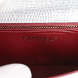 Chanel East West Flap Bag Silver Metallic Lizard Embossed Calfskin Light Gold Hardware - Thumbnail View 8