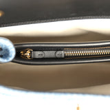 Chanel "Urban Essential" Flap Bag Blue Denim, Black Calfskin Gold Hardware - Thumbnail View 9