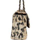 Chanel Maxi Leopard Print "Souplissimo" Small Flap Bag Brown, Black, White Tweed, Mixed Fibers Gold Hardware - Thumbnail View 3