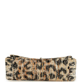Chanel Maxi Leopard Print "Souplissimo" Small Flap Bag Brown, Black, White Tweed, Mixed Fibers Gold Hardware - Thumbnail View 6