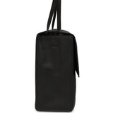Chanel Maxi "Souplissimo" Large Flap Bag Black Grained Calfskin Gold Hardware - Thumbnail View 3