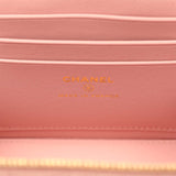 Chanel Small Top Handle Vanity Case Light Pink Croc Embossed Calfskin Gold Hardware - Thumbnail View 10