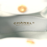 Chanel Small Pouch Light Blue Calfskin Tortoiseshell Hardware - Thumbnail View 8