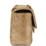 Chanel Mini "Souplissimo" Flap Bag Beige Suede Gold Hardware - Thumbnail View 3