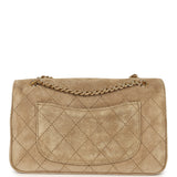 Chanel Mini "Souplissimo" Flap Bag Beige Suede Gold Hardware - Thumbnail View 4