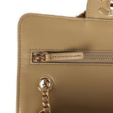 Chanel Mini "Souplissimo" Flap Bag Beige Suede Gold Hardware - Thumbnail View 8
