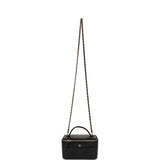Chanel Small Top Handle Vanity Case Black Croc Embossed Calfskin Gold Hardware - Thumbnail View 7