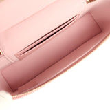 Chanel Top Handle Long Vanity Case with Chain Pink Caviar Light Gold Hardware - Thumbnail View 8