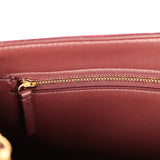 Chanel Maxi "Souplissimo" Small Flap Bag Burgundy Suede Gold Hardware - Thumbnail View 11