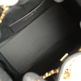 Chanel Small 25 Hobo Bag Dark Grey Wool Felt Gold Hardware - Thumbnail View 8