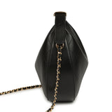 Chanel Top Handle Soft Hobo with Chain Black Lambskin Gold Hardware - Thumbnail View 3