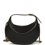 Chanel Top Handle Soft Hobo with Chain Black Lambskin Gold Hardware - Thumbnail View 4