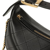 Chanel Top Handle Soft Hobo with Chain Black Lambskin Gold Hardware - Thumbnail View 8