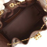 Chanel Small 25 Hobo Bag Dark Brown Caviar Gold Hardware - Thumbnail View 9