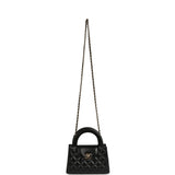 Chanel Small Kelly Shopper Black Shiny Lambskin Gold Hardware - Thumbnail View 7