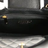 Chanel Small Kelly Shopper Black Shiny Lambskin Gold Hardware - Thumbnail View 9