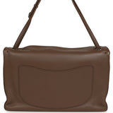 Chanel Maxi "Souplissimo" Large Flap Bag Light Brown Grained Calfskin Silver Hardware - Thumbnail View 4
