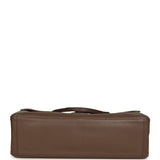 Chanel Maxi "Souplissimo" Large Flap Bag Light Brown Grained Calfskin Silver Hardware - Thumbnail View 7