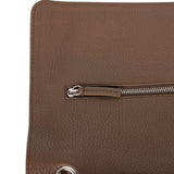Chanel Maxi "Souplissimo" Large Flap Bag Light Brown Grained Calfskin Silver Hardware - Thumbnail View 8
