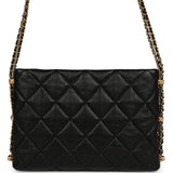 Pre-owned Chanel Crush On Chains Hobo Bag Black Lambskin Antique Gold Hardware - Thumbnail View 4