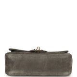 Chanel Mini "Souplissimo" Flap Bag Dark Grey Suede Gold Hardware - Thumbnail View 6
