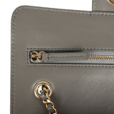 Chanel Mini "Souplissimo" Flap Bag Dark Grey Suede Gold Hardware - Thumbnail View 8