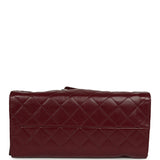 Chanel Medium 25 Hobo Bag Dark Burgundy Shiny Crumpled Calfskin Silver Hardware - Thumbnail View 6