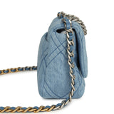 Chanel Medium 19 Flap Light Blue Denim Mixed Metal Hardware - Thumbnail View 3