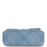 Chanel Medium 19 Flap Light Blue Denim Mixed Metal Hardware - Thumbnail View 6