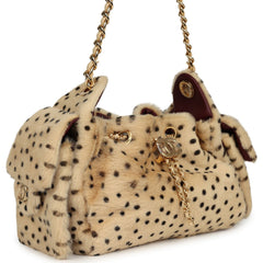 Chanel Mini 25 Hobo Bag "Cheetah Print" Calf Hair Gold Hardware