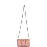 Chanel Mini Timeless Classic Barrel Bag with Chain Pink Shiny Caviar Light Gold Hardware - Thumbnail View 7