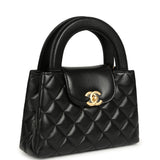 Chanel Small Kelly Shopper Black Shiny Lambskin Brushed Gold Hardware - Thumbnail View 2