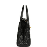 Chanel Small Kelly Shopper Black Shiny Lambskin Brushed Gold Hardware - Thumbnail View 3
