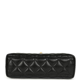 Chanel Small Kelly Shopper Black Shiny Lambskin Brushed Gold Hardware - Thumbnail View 6